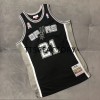Camiseta Hombre San Antonio Spurs DUNCAN 21 Retro 2001-02 Mitchellness Negro Swingman